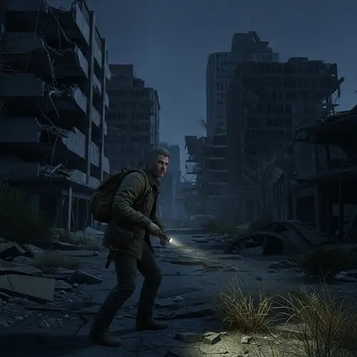 Post-Apocalyptic Joel Miller | Night City Exploration