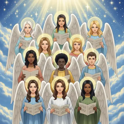 Majestic Choir of Angels in Divine Harmony