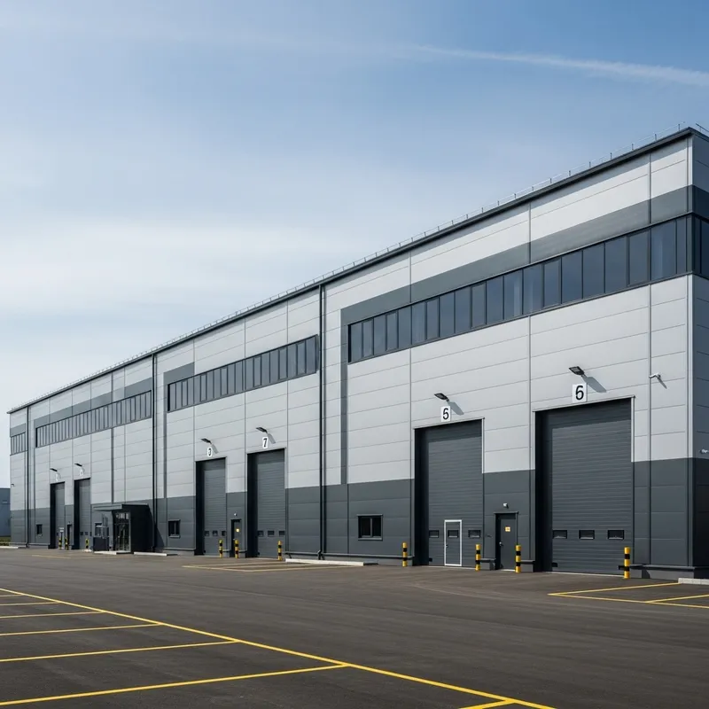 Unique 7000 m2 Industrial Building Constructed with Sandwich Panels