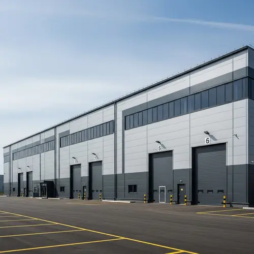 Modern 7000 m2 Industrial Building with Sandwich Panels