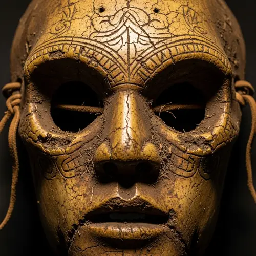 Old Bone Mask - Unique Handcrafted Artifact