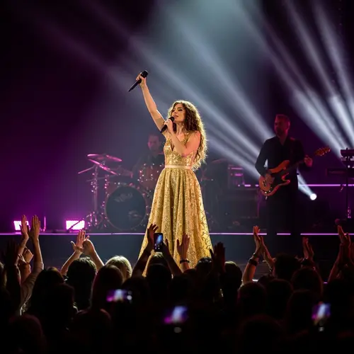 Mariah Carey - Iconic Pop Sensation Performs Live on Stage