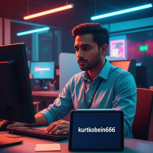 South Asian Bank Teller in Cyberpunk Office | KurtKobein666