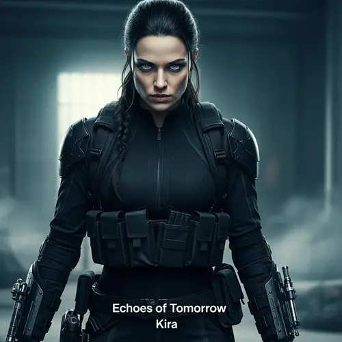 Intense Portrait of Alice from Resident Evil Movie