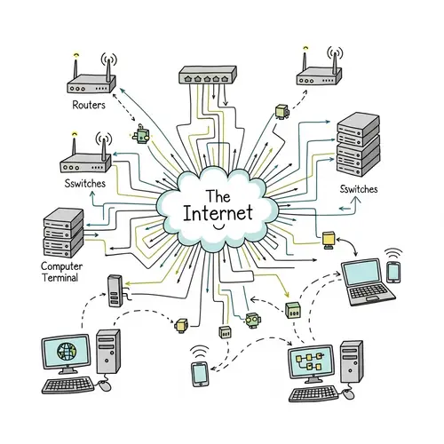 Computer Networking & Informatics Illustration