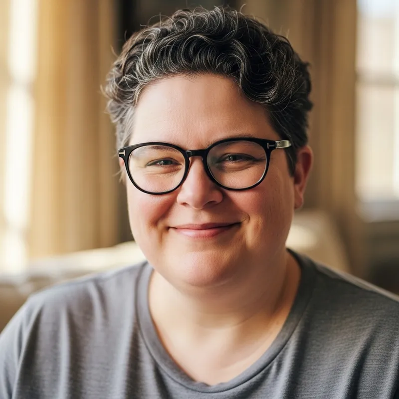 Overweight Person with Glasses - Unique Visual Overweight Person with Glasses - Unique Visual