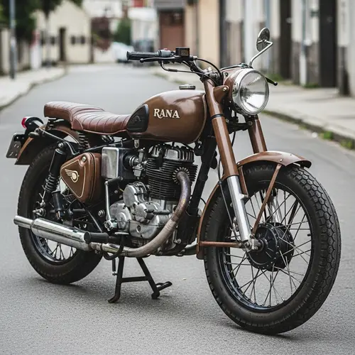 Vintage Rana Motorcycle - Classic Design Aesthetics
