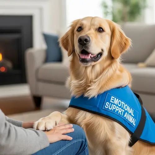 Supportive Dog for Emotional Assistance