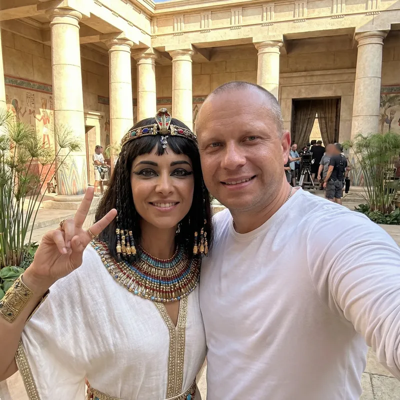 Selfie with Cleopatra VII: A Royal Moment Captured