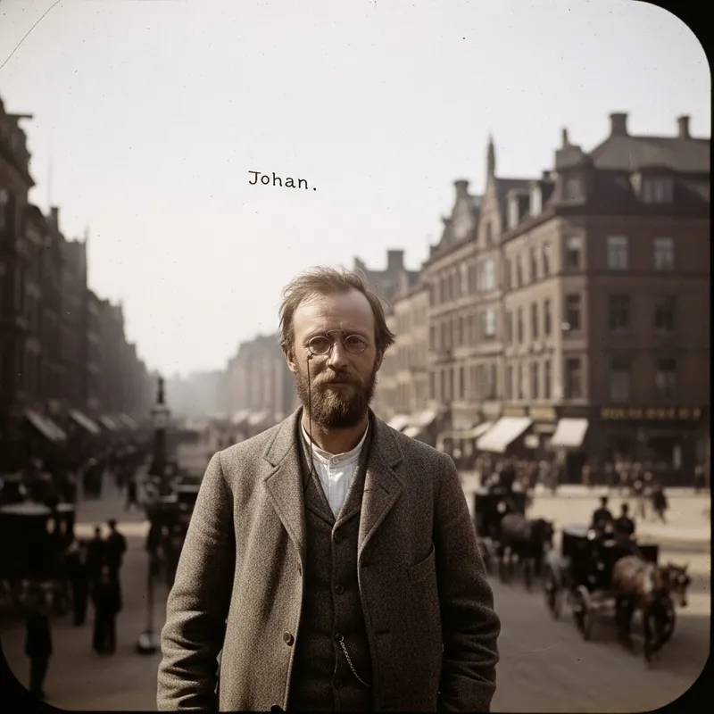 Late Photograph of Johan in Cityscape | Casually Dressed Late Photograph of Johan in Cityscape | Casually Dressed