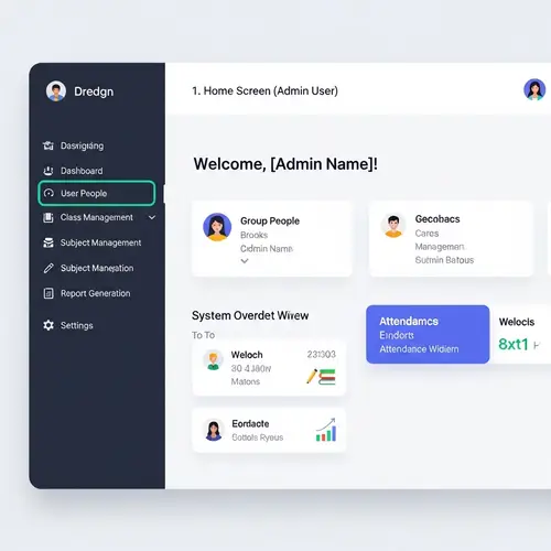Attendance Management System UI Mockup | Java & MySQL