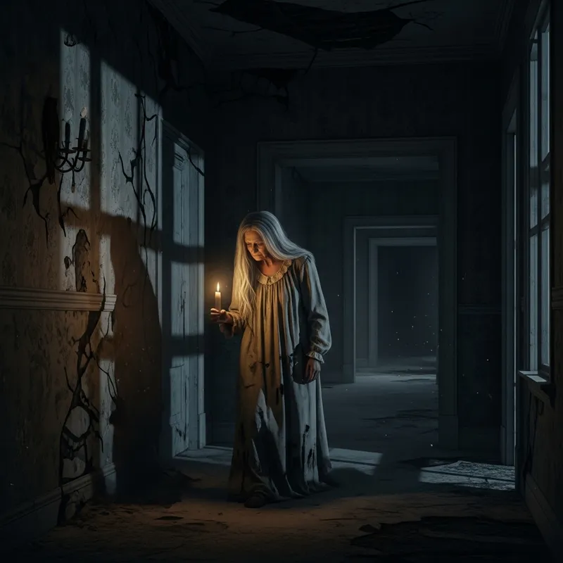 Spooky Granny in Haunted Mansion