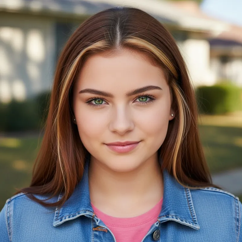 Sassy Teenage Girl Smirking and Confident