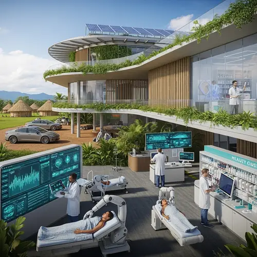 Futuristic Health Center in Papua New Guinea | Modern Healthcare Professionals & Advanced Technology