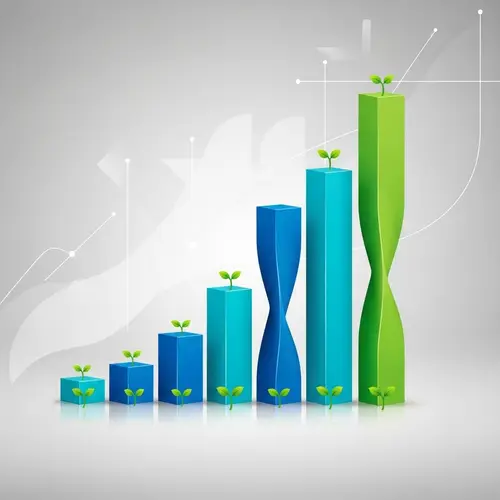 Strategic Growth with Modern Flair - Digital Bar Chart