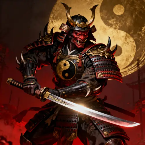 Oni Samurai: The Duality of Strength and Discipline