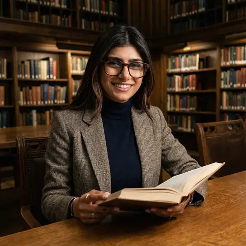 Mia Khalifa: Style in the Library