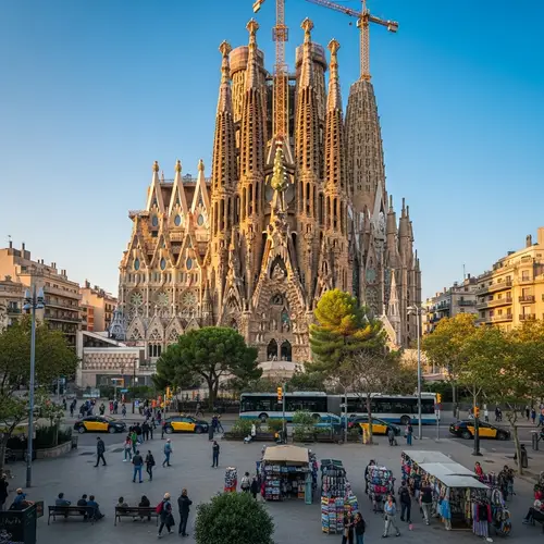 Basilica of the Sagrada Familia in Barcelona