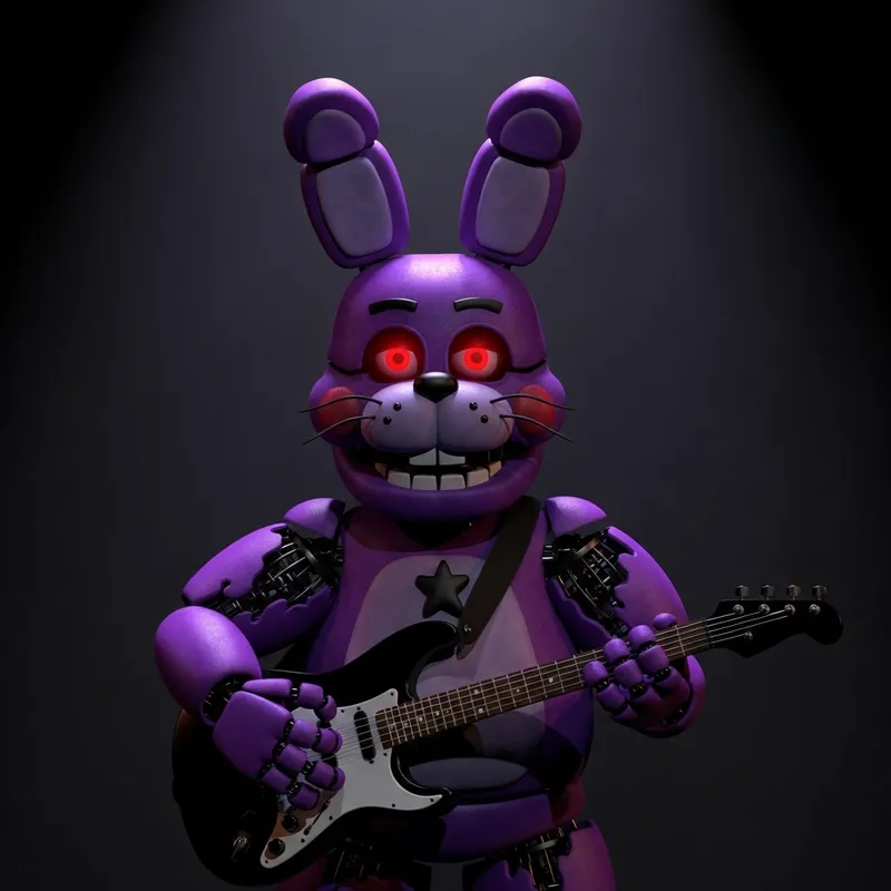 Mysterious Bonnie from Five Nights at Freddy's