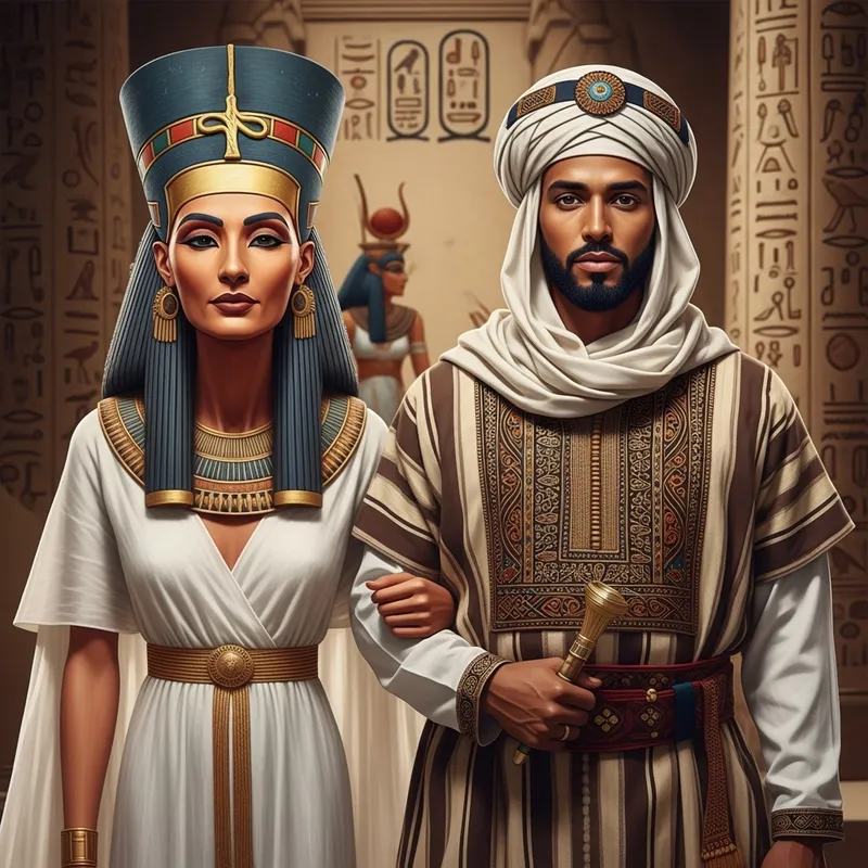 Nefertiti: Wife of a Berber Man in Traditional Attire Nefertiti: Wife of a Berber Man in Traditional Attire