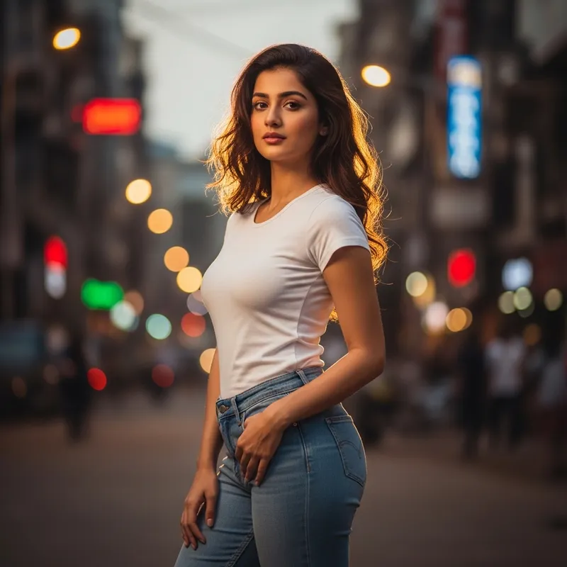 Indian Actress Vidya Balan in Casual T-shirt Photo