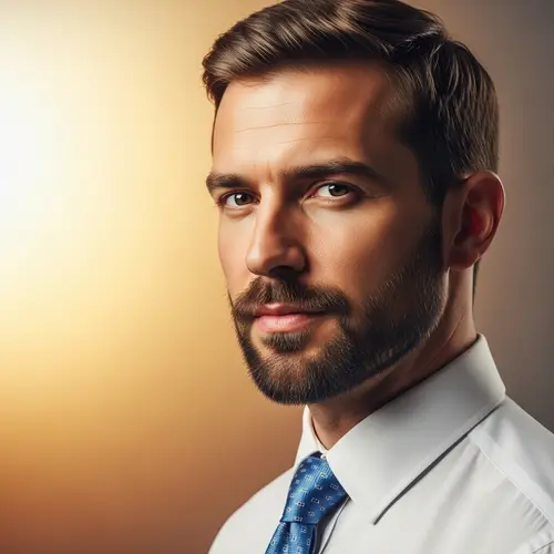 Confident Portrait of Stylish Man in Professional Attire