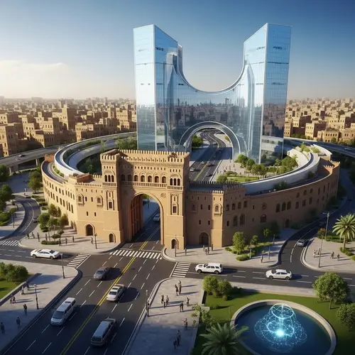 Futuristic Bab Al-Yemen: Blending Tradition and Technology