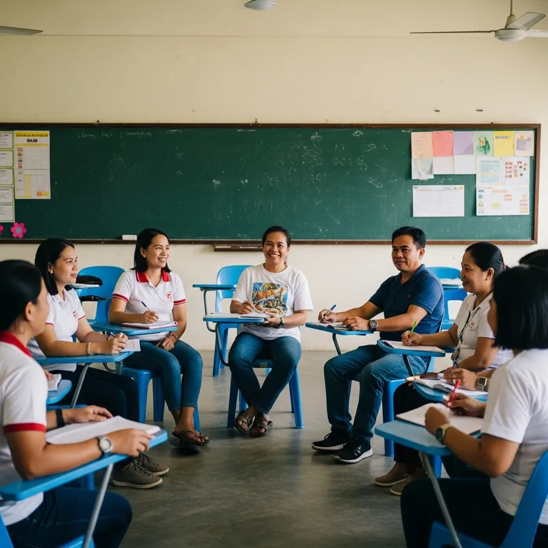 Lifelong Learning: A Vibrant Classroom Scene