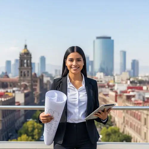 Professional Hispanic Female Engineer in Mexico City | Project Manager