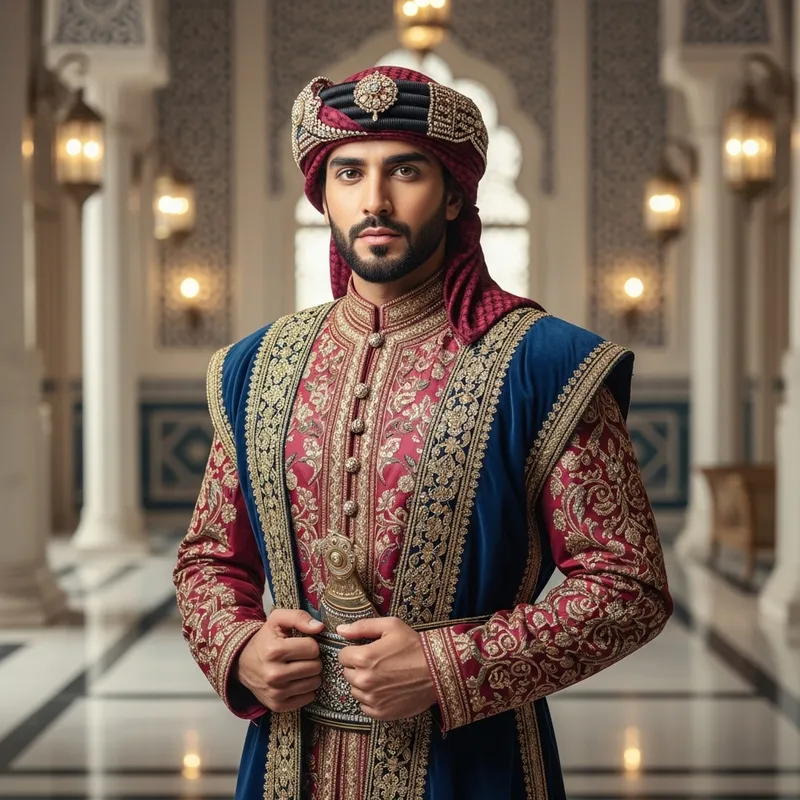 Stunning Pakistani 20-year-old Boy in Royal Arabic Attire
