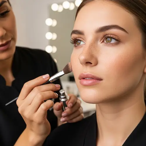 Detailed Face Beauty Industry-Inspired Shot in Cosmetology Office
