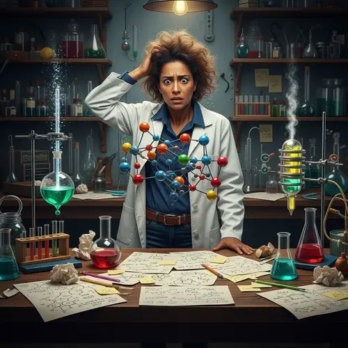 Wacky Scientist Struggles with Chemistry Concepts