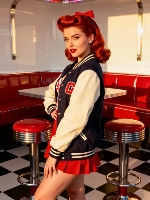 1950s Retro Diner Photo Shoot in the UK