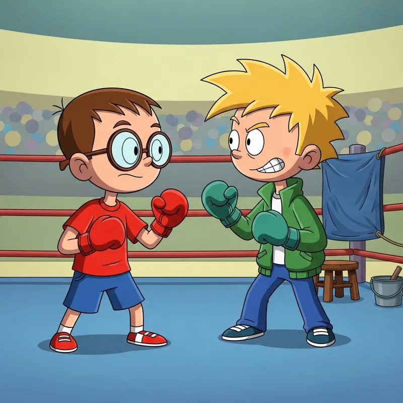 Milhouse vs. Butters: The Ultimate Cartoon Boxing Match