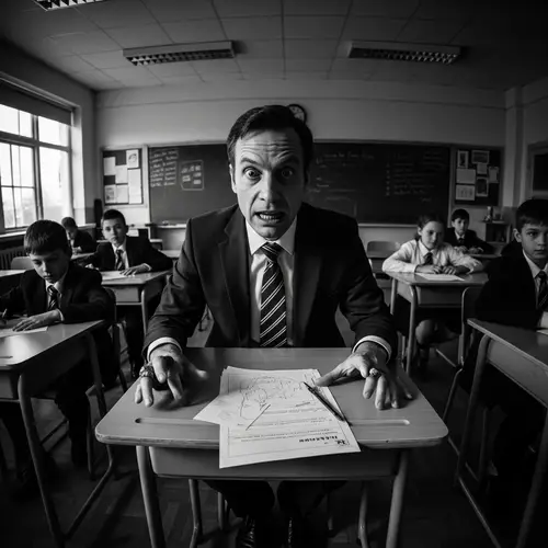 Psychologically Thrilling Teacher in Chaotic Classroom