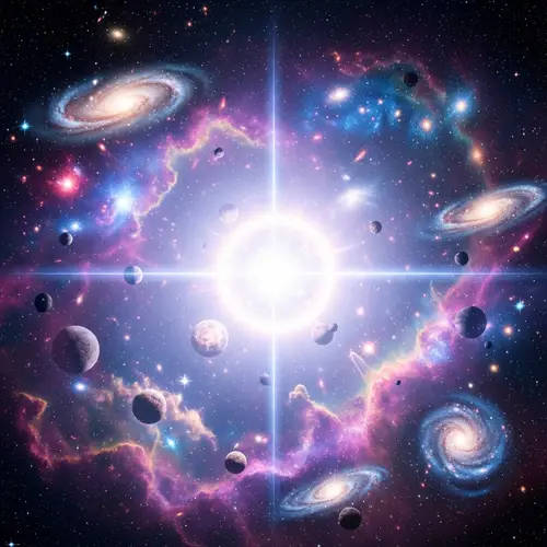 Celestial Beauty: Star's Radiant Energy and Stellar Evolution