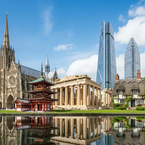 Diverse Architectural Styles Worldwide