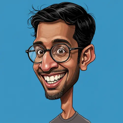 Sundar Pichai Funny Caricature - A Humorous Take