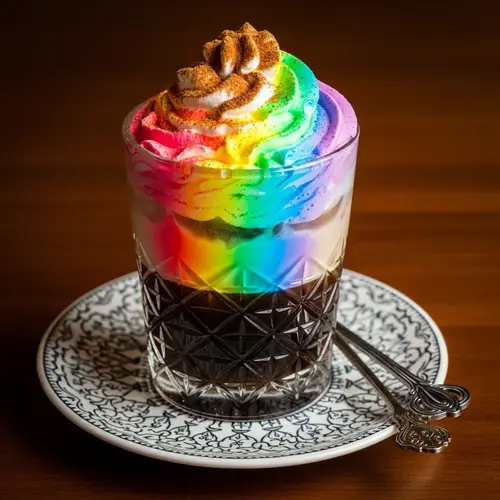 Colorful Coffee Cocktail - Vibrant Espresso Fusion Drink