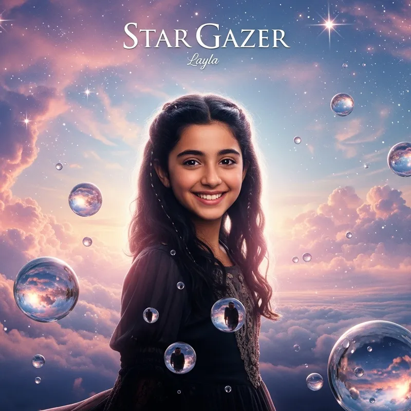 Dreamy Gothic Girl Movie Poster with Enchanting Smile Dreamy Gothic Girl Movie Poster with Enchanting Smile