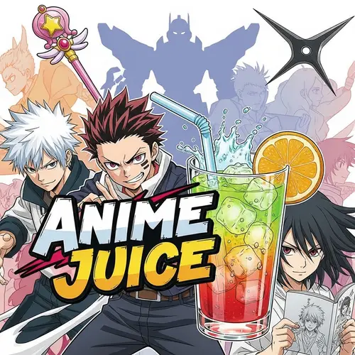 Anime Juice: Artistic Anime Characters & Refreshing Juice