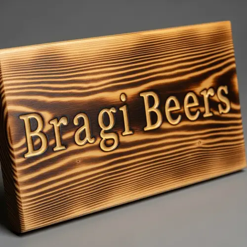 Bragi Beers Wooden Plaque | Vintage Rustic Inscription
