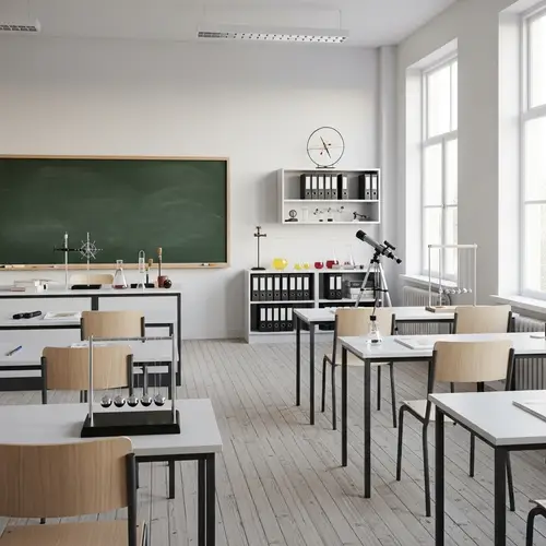 Minimalist Physics Classroom Design Ideas