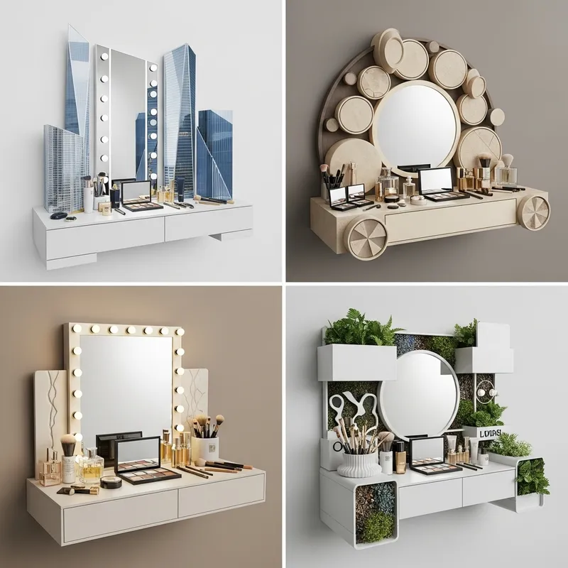 Luxurious Makeup Vanities Inspired by Modern Architecture