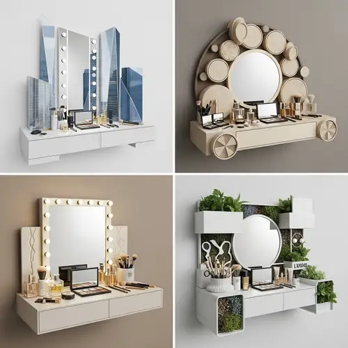 Artistic Makeup Vanities Inspired by Modern Architecture | Luxe Beauty Products