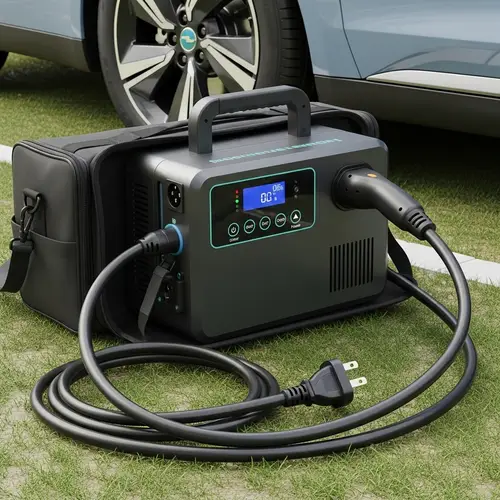 Portable AC EV Charger with Carry Bag - Convenient and Efficient Charging Solution