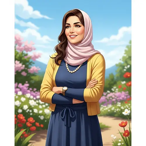 Empowering Perimenopause Transition: Middle-Eastern Woman Embracing Womanhood