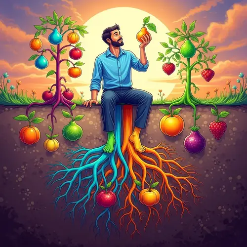 Vibrant Roots: Life, Growth, and Nurturing Fruits