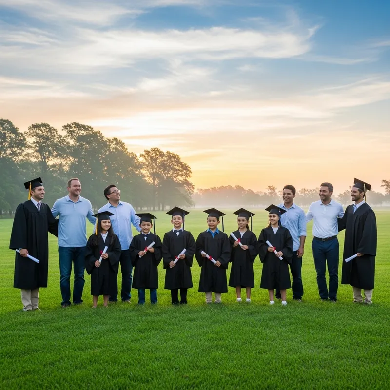 Graduation Ceremony: Parents Join Graduates at Sunrise in Nature