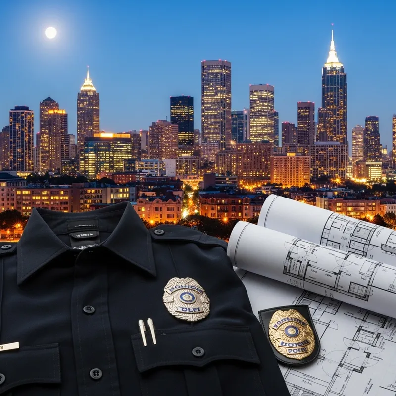 Cityscape Love Story: Police and Architecture Romance